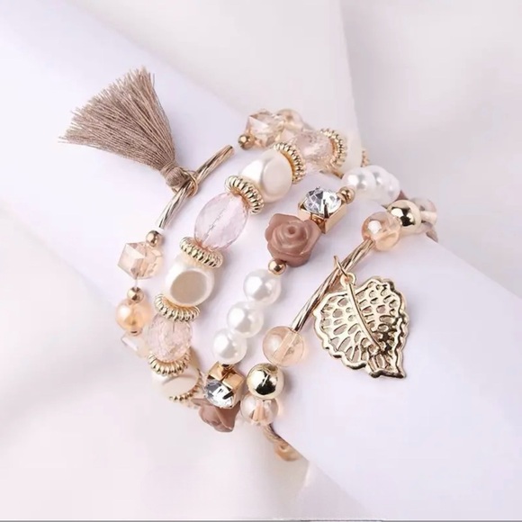 NWT AD Leaf & Tassel Beaded Bracelet Kit - Picture 5 of 7